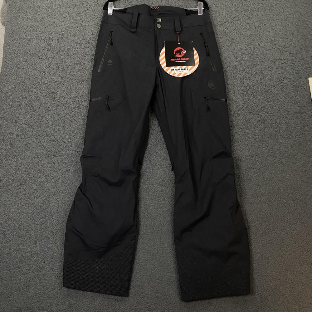 Mammut Stoney HS Pants Mens 32 Short Black Waterproof  Lined Ski Snowboard NWT
